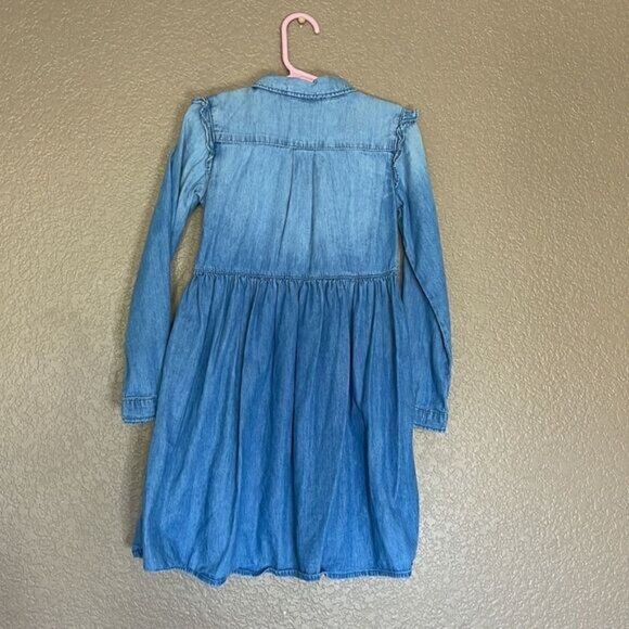 Oshkosh Bgosh long sleeve denim dress size 5T - Picture 3 of 5